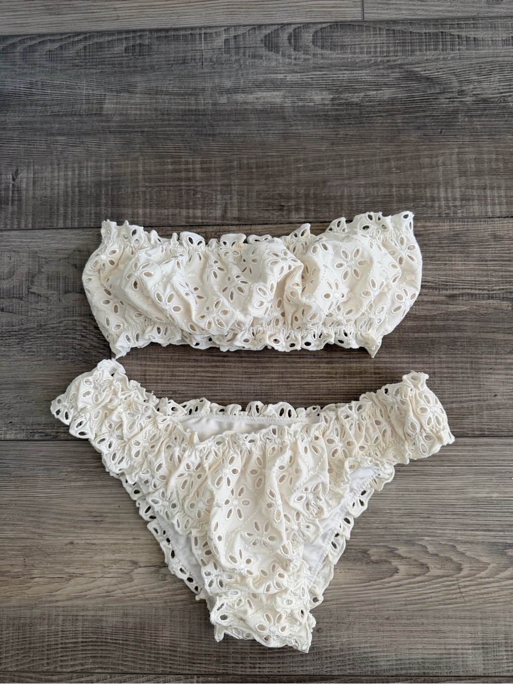 Juillet Eyelet Ruffled Bikini